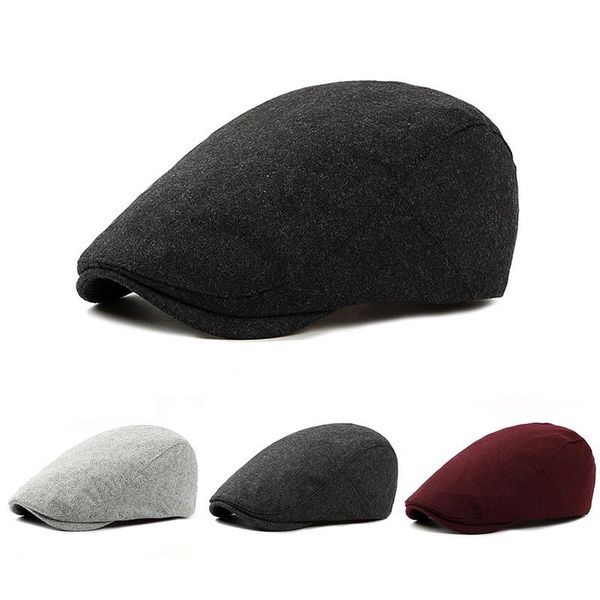 british style 2019 autumn winter men berets cap hats wool fashion flat caps for men hat classic vintage beret cap chapeau homme, Blue;gray
british style 2019 autumn winter men berets cap hats wool fashion flat caps for men hat classic vintage beret cap chapeau homme, Blue;gray