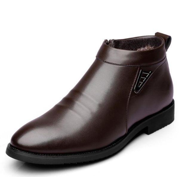 luxury winter super warm men genuine leather snow boots men shoes men vintage british military boots, Black
luxury winter super warm men genuine leather snow boots men shoes men vintage british military boots, Black