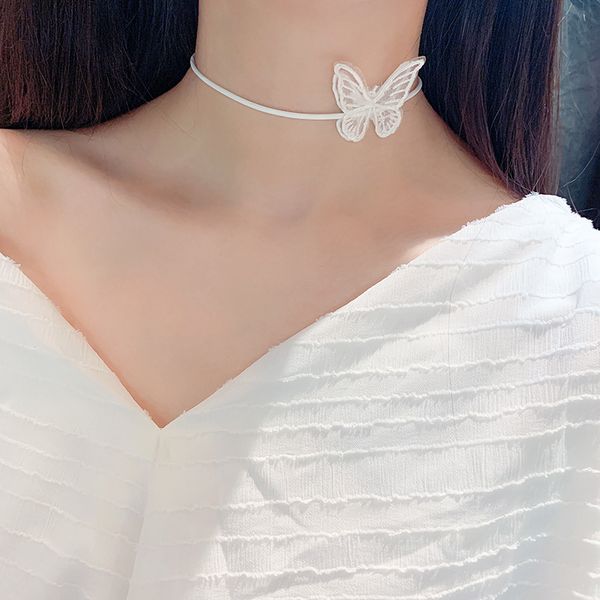 versatile lace bowknot clavicle chain necklace female korea short necklace ornaments gift for women, Silver
versatile lace bowknot clavicle chain necklace female korea short necklace ornaments gift for women, Silver