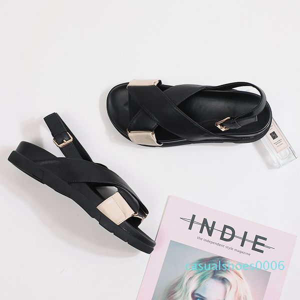 muffin colors block strap open toe platform sandals women creepers cross band gladiator sandalias buckle wedges heels flip flops 06c, Black 
muffin colors block strap open toe platform sandals women creepers cross band gladiator sandalias buckle wedges heels flip flops 06c, Black