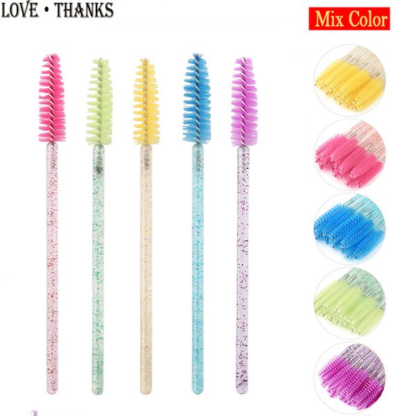 new mix crystal eyelashes brush 50 pcs diamond handle mascara wands applicator cosmetic disposable makeup brushes tool
new mix crystal eyelashes brush 50 pcs diamond handle mascara wands applicator cosmetic disposable makeup brushes tool