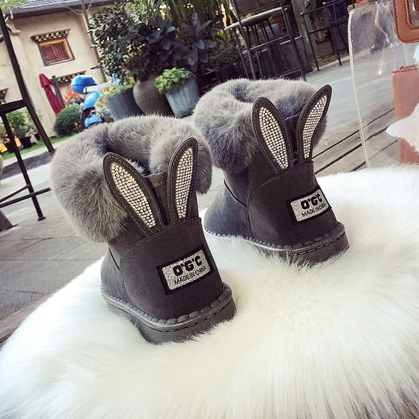 y174 2019 winter female rhinestones keep warm plus velvet snow boots fur bare boots flat casual female zapatos mujer, Black
y174 2019 winter female rhinestones keep warm plus velvet snow boots fur bare boots flat casual female zapatos mujer, Black