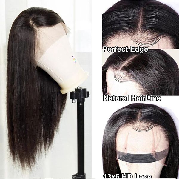 hd lace wig 13x6 lace front wig straight lace front human hair wig transparent for women, Black
hd lace wig 13x6 lace front wig straight lace front human hair wig transparent for women, Black