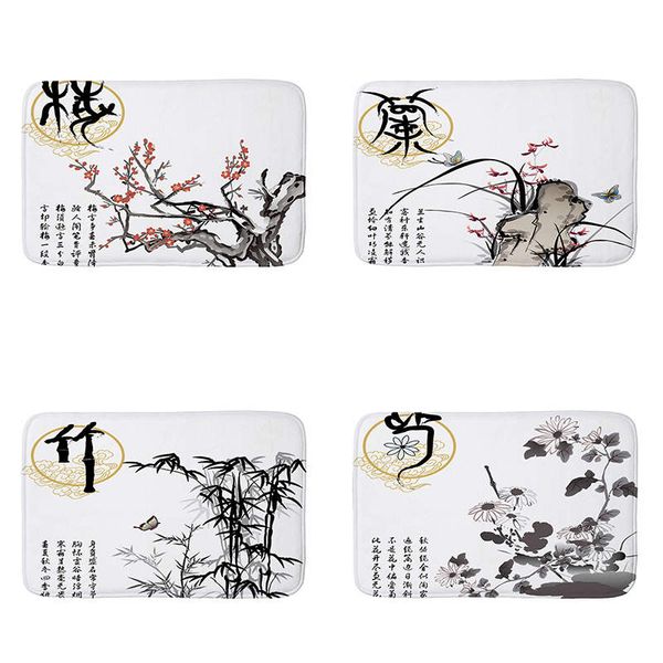 chinese wind plant flowers flannel floor mat anti-slip tapete floor mats rugs for kitchen printed bathroom carpet doormat
chinese wind plant flowers flannel floor mat anti-slip tapete floor mats rugs for kitchen printed bathroom carpet doormat