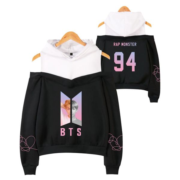 94 bts hoodie jungkook suga jin jimin rap monster v j-hope long-sleeved off-shoulder warm hoodies exclusive kpop women, Black
94 bts hoodie jungkook suga jin jimin rap monster v j-hope long-sleeved off-shoulder warm hoodies exclusive kpop women, Black