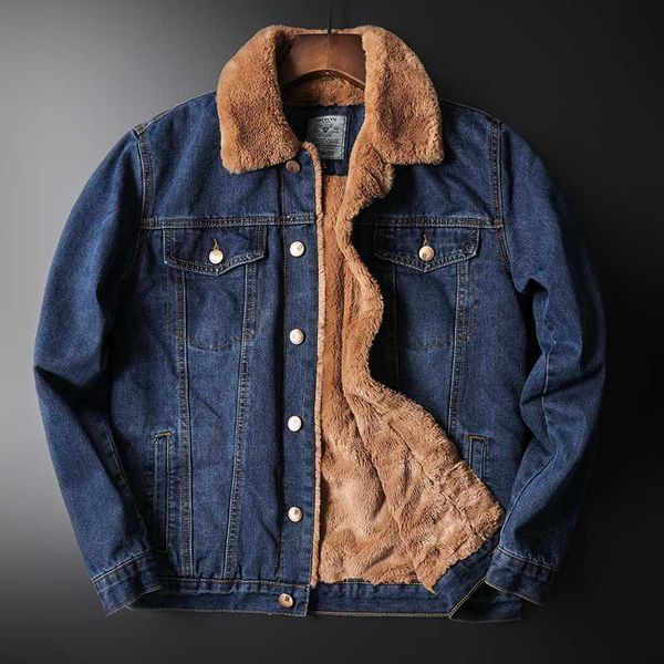 men's jackets 2021 winter warm denim jacket fashion casual classic style fleece thicken jeans and coats male brand clothes, Black;brown
men's jackets 2021 winter warm denim jacket fashion casual classic style fleece thicken jeans and coats male brand clothes, Black;brown