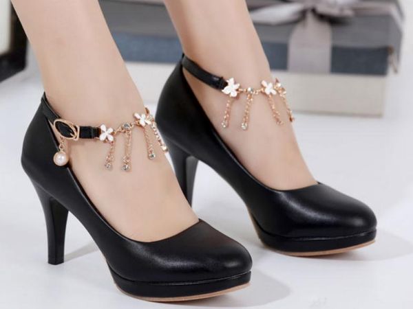 2019 women's shoes in spring and autumn with new style high heel fine heel round head waterproof table @ee677677, Black
2019 women's shoes in spring and autumn with new style high heel fine heel round head waterproof table @ee677677, Black
