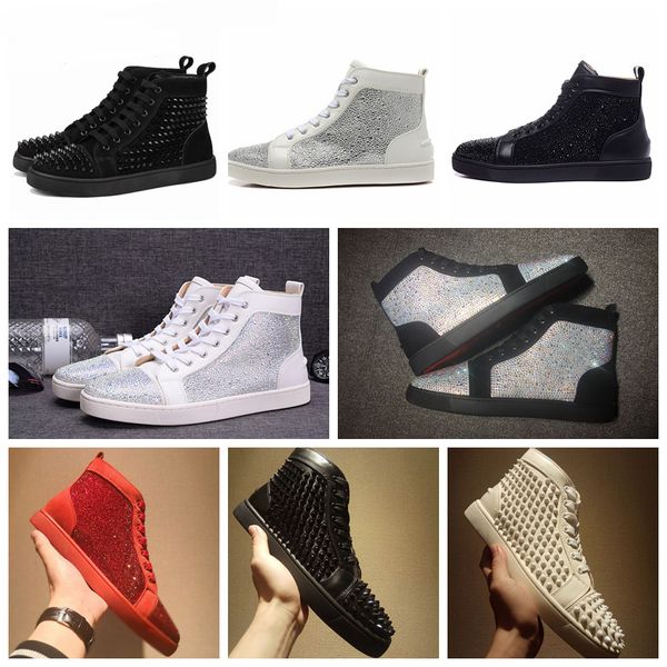 2020 mens designer shoes red bottoms mens shoes women fashion shoes spikes high black white glitter leather suede mens flats casual shoe
2020 mens designer shoes red bottoms mens shoes women fashion shoes spikes high black white glitter leather suede mens flats casual shoe