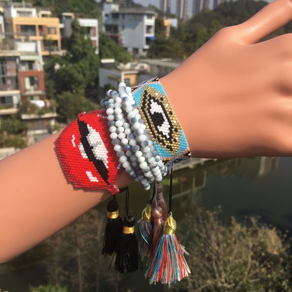 shinusboho jewelry men's bracelet red beads lucky evil eye bracelet women kiss lip girl gift direct, Golden;silver
shinusboho jewelry men's bracelet red beads lucky evil eye bracelet women kiss lip girl gift direct, Golden;silver