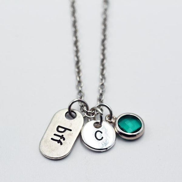bff friends forever pendant/birthstone necklace/a to z letters necklace/pendant necklace/women fashion jewelry bff rnwik, Silver
bff friends forever pendant/birthstone necklace/a to z letters necklace/pendant necklace/women fashion jewelry bff rnwik, Silver