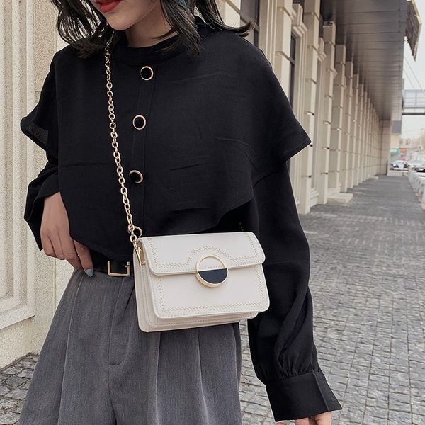 french style bag women 2020 new high-grade fashion shoulder lock small square bag casual wild messenger female tide