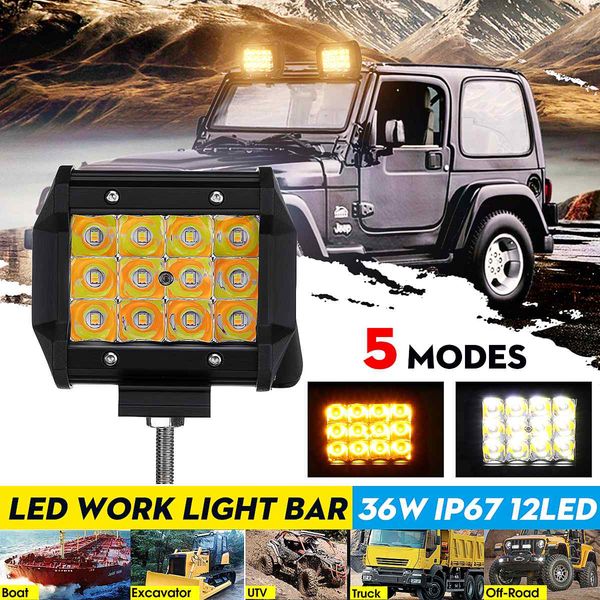 3.5" 5 mode led work light bar strobe flash lamp white & amber for jeep driving offroad boat suv atv utv tractor truck
3.5" 5 mode led work light bar strobe flash lamp white & amber for jeep driving offroad boat suv atv utv tractor truck