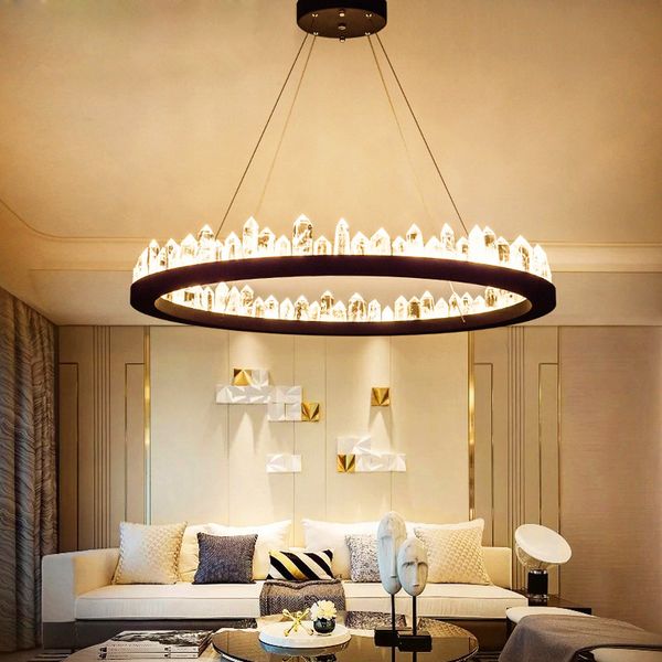 brief design modern crystal chandeliers black/gold hanging lights ac110v 220v lustre dinning room light fixtures bar lamp
brief design modern crystal chandeliers black/gold hanging lights ac110v 220v lustre dinning room light fixtures bar lamp