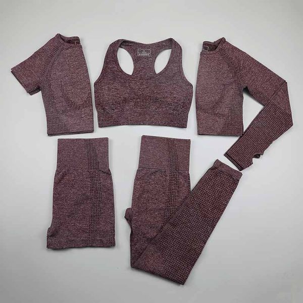 yoga outfits seamless set 5pcs workout sport wear gym clothing short/long sleeve crop women vital high waist running leggings sports, White;red
yoga outfits seamless set 5pcs workout sport wear gym clothing short/long sleeve crop women vital high waist running leggings sports, White;red