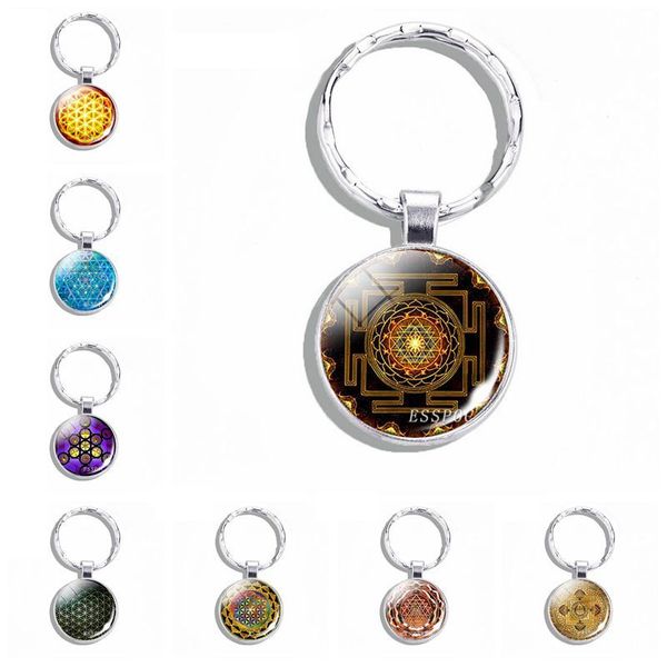 mandala keychain pendant flower of life glass cabochon metal keychain sri yantra mandala jewelry gift, Silver
mandala keychain pendant flower of life glass cabochon metal keychain sri yantra mandala jewelry gift, Silver