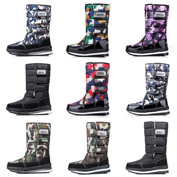 luxury designer women men boots over the knee thigh high mens snow winter boots waterproof platform booties 36-46, Black
luxury designer women men boots over the knee thigh high mens snow winter boots waterproof platform booties 36-46, Black