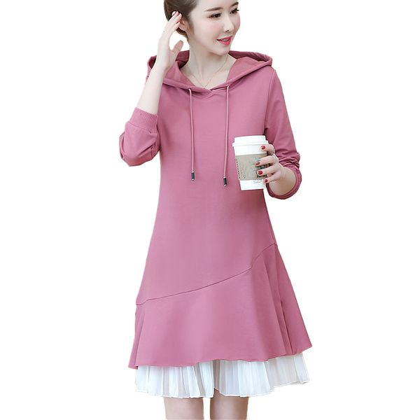 kawaii hoodies dress women sweatshirt 2019 spring autumn cotton long-sleeved hooded dresses fake two piece mermaid mini dress, Black
kawaii hoodies dress women sweatshirt 2019 spring autumn cotton long-sleeved hooded dresses fake two piece mermaid mini dress, Black
