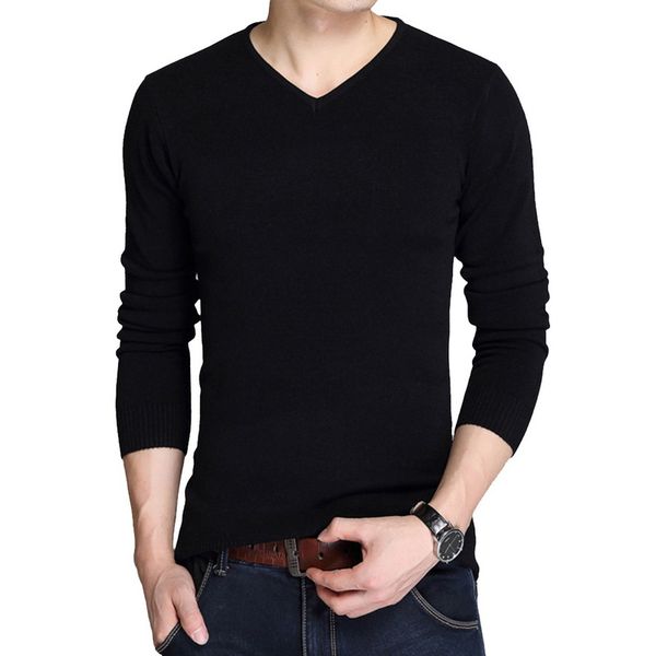 mjartoria men's fashion sweater men's v-neck slim solid color long sleeve 2019 new autumn bottoming sweater knitwear, White;black
mjartoria men's fashion sweater men's v-neck slim solid color long sleeve 2019 new autumn bottoming sweater knitwear, White;black