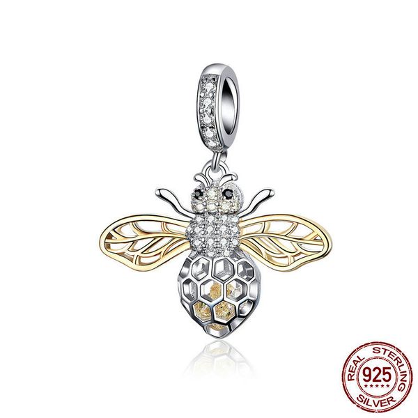 new 925 sterling silver bee charms pendants fit original pandora bracelet or necklace women diy fashion jewelry
new 925 sterling silver bee charms pendants fit original pandora bracelet or necklace women diy fashion jewelry