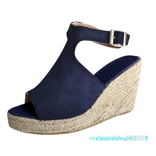 women's sandals ladies fashion solid wedges casual buckle strap roman shoes sandals comfortable women shoes r01, Black
women's sandals ladies fashion solid wedges casual buckle strap roman shoes sandals comfortable women shoes r01, Black
