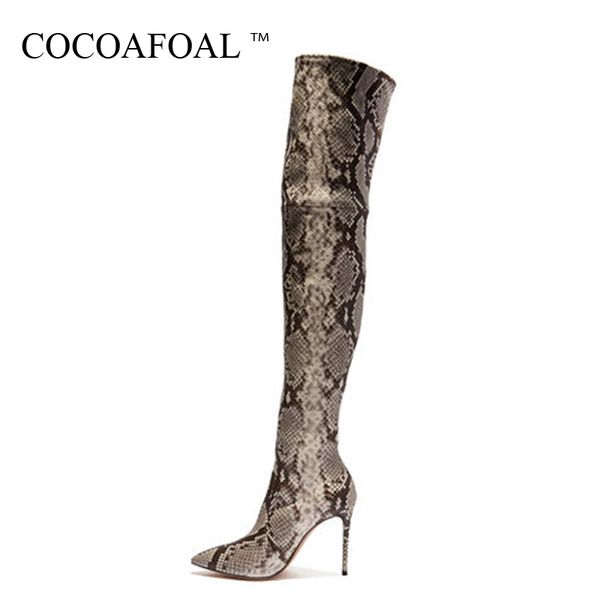 cocoafoal snakeskin women's over the knee boots woman thigh high boots plus size 33 43 botas high heel over the knee, Black
cocoafoal snakeskin women's over the knee boots woman thigh high boots plus size 33 43 botas high heel over the knee, Black