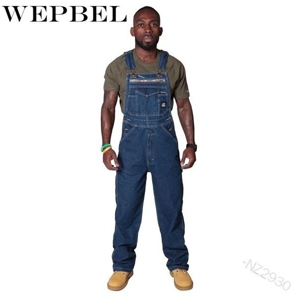 wepbel men casual loose straight straps denim jeans rompers with pocket men jumpsuit long pants, Blue
wepbel men casual loose straight straps denim jeans rompers with pocket men jumpsuit long pants, Blue
