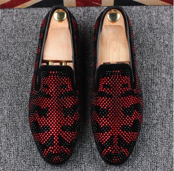 2019 new style mixed colors rhinestone men shoes leather upper and insole party and wedding slip-on men's loafers 38-46, Black
2019 new style mixed colors rhinestone men shoes leather upper and insole party and wedding slip-on men's loafers 38-46, Black