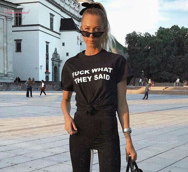 what v neck they said letters print women tshirt cotton casual funny t shirt for lady girl tee hipster tumblr ins, White
what v neck they said letters print women tshirt cotton casual funny t shirt for lady girl tee hipster tumblr ins, White