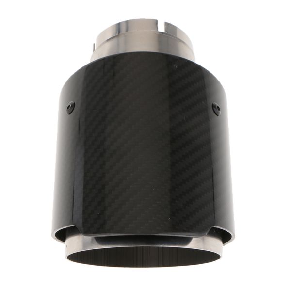 63mm inlet 101mm outlet carbon fiber car exhaust pipe tail muffler silencer
63mm inlet 101mm outlet carbon fiber car exhaust pipe tail muffler silencer