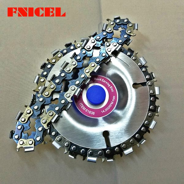 4 inch wood carving disc cut chain 22 tooth grinder disc fine chainsaw set w/ 2 chains for 100/115 angle grinder wooking tools
4 inch wood carving disc cut chain 22 tooth grinder disc fine chainsaw set w/ 2 chains for 100/115 angle grinder wooking tools