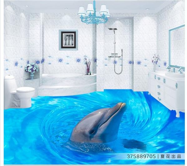 custom any size p dolphin surfaced 3d floor waterproof wallpaper for bathroom wall
custom any size p dolphin surfaced 3d floor waterproof wallpaper for bathroom wall