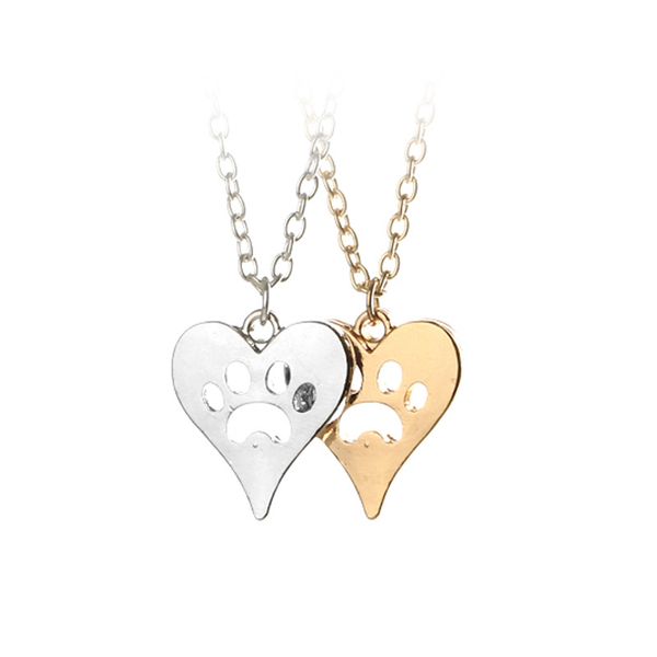 new fashion dog paw pendant necklaces hollow out heart necklace for women men jewelry gift ing, Silver
new fashion dog paw pendant necklaces hollow out heart necklace for women men jewelry gift ing, Silver