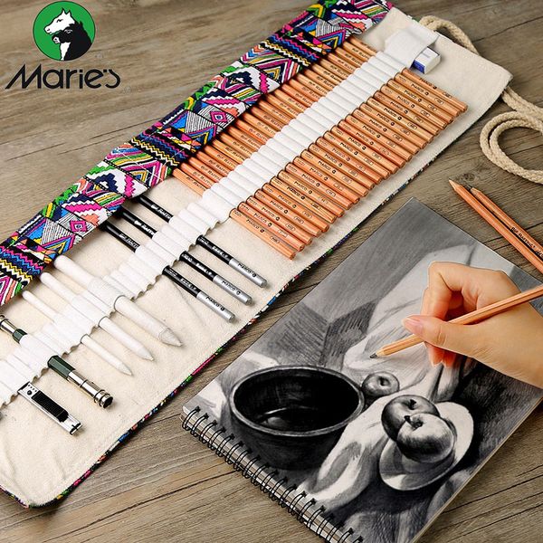 Marco Sketch Pencil Set Multi-model Beginner Student Painting Pencil Curtain Set School Painting Art Supplies