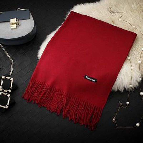 17colors classic scarves for women scarves and wraps solid female women girls pashmina winter cashmere scarves foulard christmas gift, Blue;gray
17colors classic scarves for women scarves and wraps solid female women girls pashmina winter cashmere scarves foulard christmas gift, Blue;gray