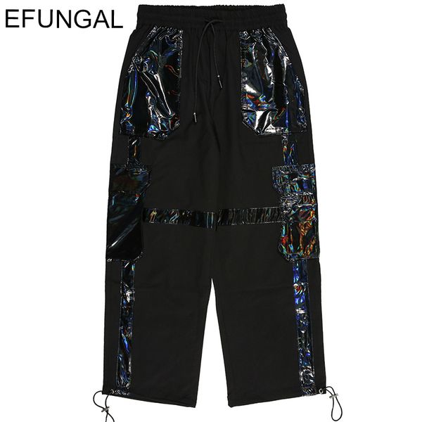 harem pants bright leather patchwork multi-pockets hip hop joggers men fashion streetwear2020 summer cargo full length, Black
harem pants bright leather patchwork multi-pockets hip hop joggers men fashion streetwear2020 summer cargo full length, Black