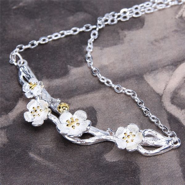 sterling silver plum flower pendant necklaces for women statement jewelry fashion wedding bridal jewelry
sterling silver plum flower pendant necklaces for women statement jewelry fashion wedding bridal jewelry