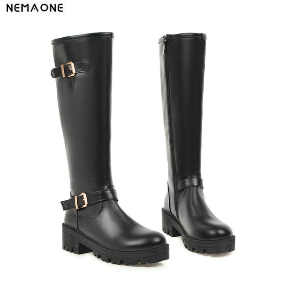 nemaone thick high heels platform knee high boots woman motorcycle shoes woman spring autumn women boots large size 34-43, Black
nemaone thick high heels platform knee high boots woman motorcycle shoes woman spring autumn women boots large size 34-43, Black