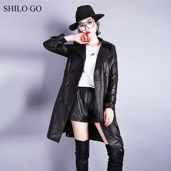 shilo go leather trench womens spring fashion sheepskin genuine leather long coat lapel collar double breasted casual coat, Tan;black
shilo go leather trench womens spring fashion sheepskin genuine leather long coat lapel collar double breasted casual coat, Tan;black