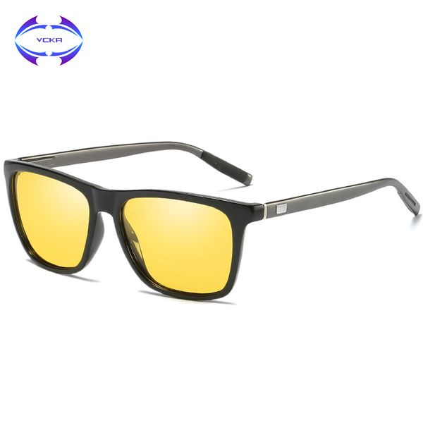vcka 2020 new aluminum magnesium legs men's sunglasses classic design polarized women sun glasses uv400 night vision goggles, White;black
vcka 2020 new aluminum magnesium legs men's sunglasses classic design polarized women sun glasses uv400 night vision goggles, White;black
