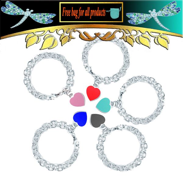 colorful enamel heart-shape bracelets s925 sterling silver fashion jewelry for woman wedding birthday gift, Black
colorful enamel heart-shape bracelets s925 sterling silver fashion jewelry for woman wedding birthday gift, Black