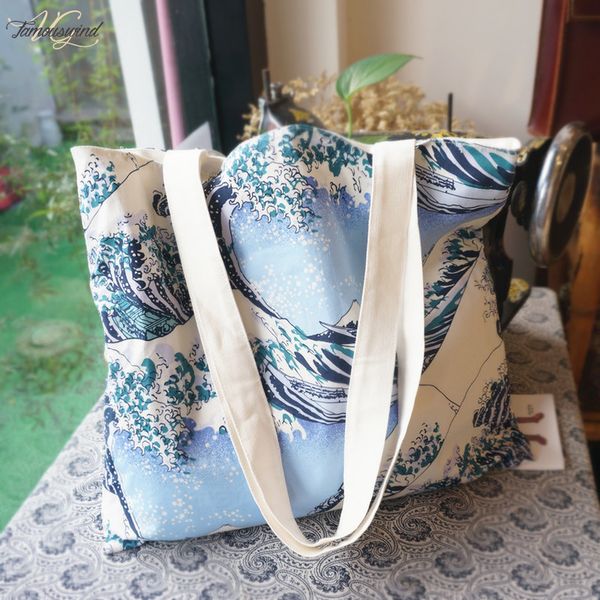original handmade light blue wave single shoulder bag casual cross body bag japanese style canvas bag daily shopping ladys handbag
original handmade light blue wave single shoulder bag casual cross body bag japanese style canvas bag daily shopping ladys handbag