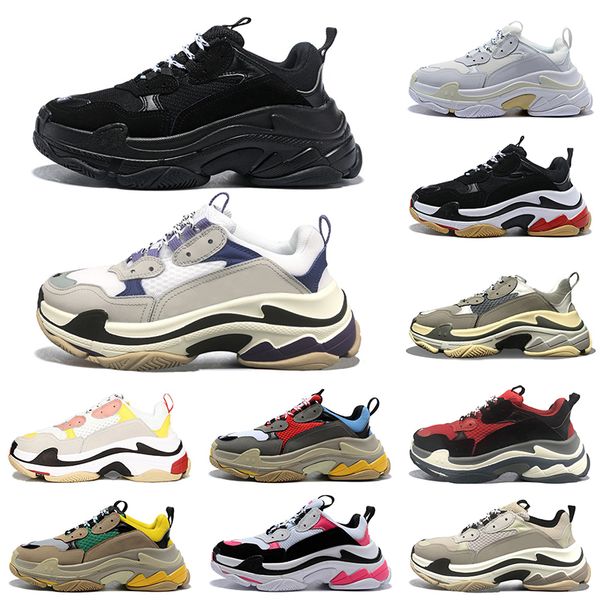 triple s men women 17fw old dad casual shoes black cream platform chaussures mens trainers sports sneaker size 36-45
triple s men women 17fw old dad casual shoes black cream platform chaussures mens trainers sports sneaker size 36-45