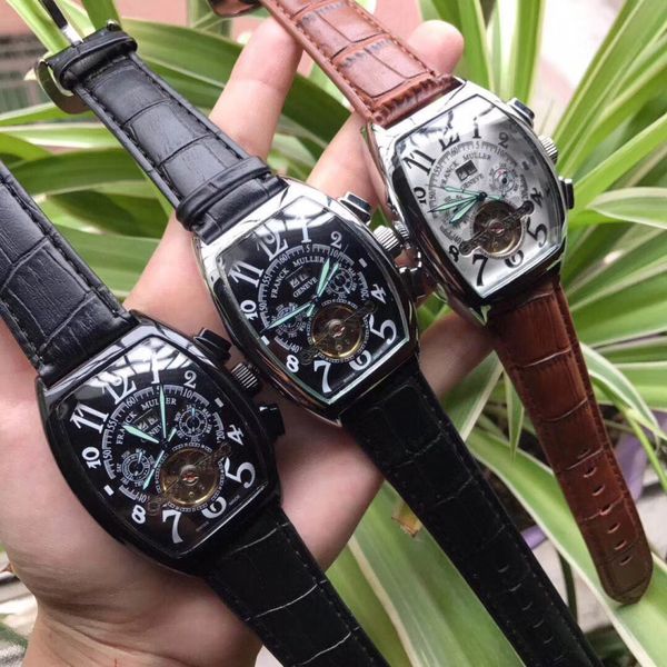 2019 new luxury men's leather machinery brand watch 40mm multi-function running seconds sports fashion men's watch, Slivery;brown
2019 new luxury men's leather machinery brand watch 40mm multi-function running seconds sports fashion men's watch, Slivery;brown