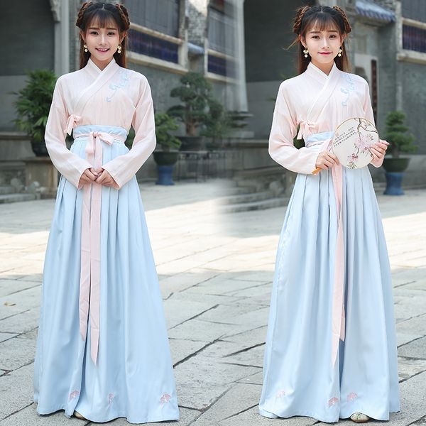 chinese traditional hanfu cosplay costume ancient han dynasty stduent stage show dress chinese folk dance outfit tang dynasty, Black;red
chinese traditional hanfu cosplay costume ancient han dynasty stduent stage show dress chinese folk dance outfit tang dynasty, Black;red