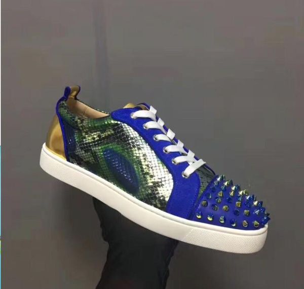 designer sneakers red bottom spikes flat velours suede sneakers iron grey men trainers 100% real leather party shoes m010086, Black
designer sneakers red bottom spikes flat velours suede sneakers iron grey men trainers 100% real leather party shoes m010086, Black