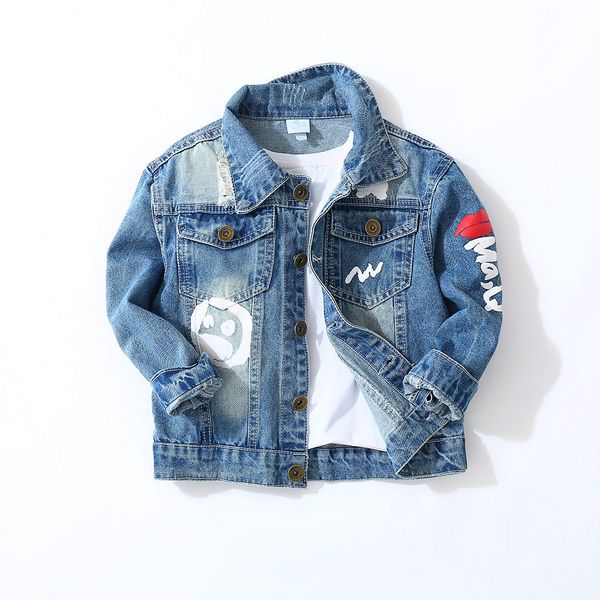 oeak boy girls cloths children's denim jacket 2019 spring autumn new baby boy coat girls fashion hole shirt, Blue;gray
oeak boy girls cloths children's denim jacket 2019 spring autumn new baby boy coat girls fashion hole shirt, Blue;gray