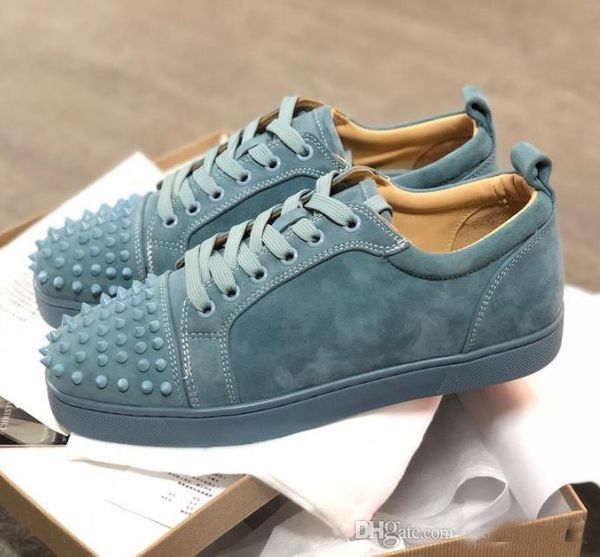 100% genuine leather size 35-47 new studded spikes men women sneaker trainers red bottom shoes fashion designer outdoor flats, Black 
100% genuine leather size 35-47 new studded spikes men women sneaker trainers red bottom shoes fashion designer outdoor flats, Black