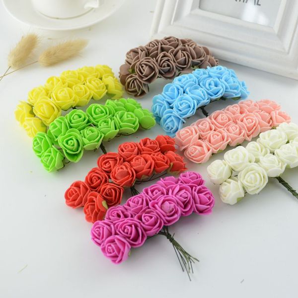 12pcs mini foam rose artificial flowers for home wedding car decoration diy pompom wreath decorative bridal flower fake flowers
12pcs mini foam rose artificial flowers for home wedding car decoration diy pompom wreath decorative bridal flower fake flowers