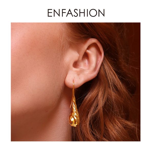 enfashion twisted water droplets dangle earrings for women gold color metal long drop earings vintage jewelry oorbellen ec191035, Golden
enfashion twisted water droplets dangle earrings for women gold color metal long drop earings vintage jewelry oorbellen ec191035, Golden