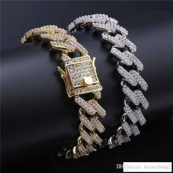 strip-type cubic zircon iced out hip hop bling chains mens jewelry bracelets fashion tennis miami cuban link chains bracelets hip hop jewelr, Black
strip-type cubic zircon iced out hip hop bling chains mens jewelry bracelets fashion tennis miami cuban link chains bracelets hip hop jewelr, Black
